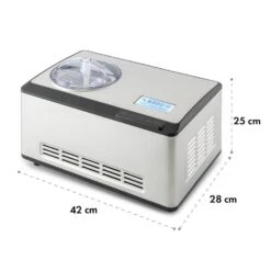 Dolce Bacio Eiscremebereiter Kompressor 2l LCD-Display Touch Edelstahl -Haushaltsgeräte Förderung 10032322 yy 0010 logo Klarstein Dolce Bacio Eiscremebereiter Edelstahl