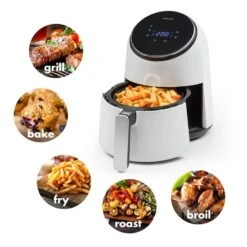 AirVital Heißluftfritteuse 1300W 2,5l CeraPlus-Antihaft Touch Weiß -Haushaltsgeräte Förderung 10032331 yy 0003 logo Klarstein AirVital Heissluftfritteuse 1300W weiss