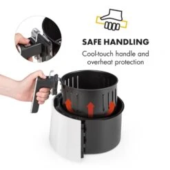 AirVital Heißluftfritteuse 1300W 2,5l CeraPlus-Antihaft Touch Weiß -Haushaltsgeräte Förderung 10032331 yy 0008 logo Klarstein AirVital Heissluftfritteuse 1300W weiss