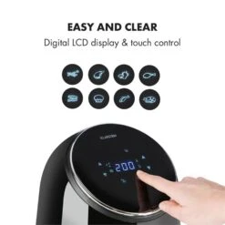 AirVital Heißluftfritteuse 1300W 2,5l CeraPlus-Antihaft Touch Schwarz -Haushaltsgeräte Förderung 10032332 yy 0005 logo Klarstein AirVital Heissluftfritteuse 1300W schwarz