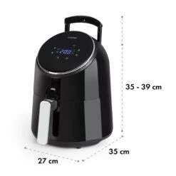 AirVital Heißluftfritteuse 1300W 2,5l CeraPlus-Antihaft Touch Schwarz -Haushaltsgeräte Förderung 10032332 yy 0010 logo Klarstein AirVital Heissluftfritteuse 1300W schwarz