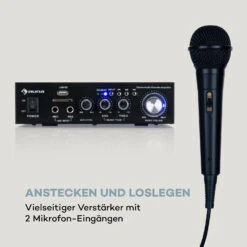 Karaoke Star 2 Karaoke-Set 2 X 50 W Max. BT USB/SD Line-In 2 X Mikro -Haushaltsgeräte Förderung 10032443 de 0004 logo