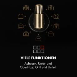 Victoria Einbaubackofen Retro-Design 9 Funktionen 50-250°C Schwarz -Haushaltsgeräte Förderung 10032460 de 0004 logo