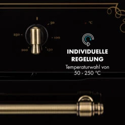 Victoria Einbaubackofen Retro-Design 9 Funktionen 50-250°C Schwarz -Haushaltsgeräte Förderung 10032460 de 0005 logo