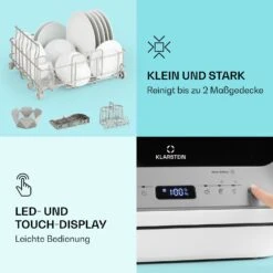 Amazonia Mini Geschirrspülmaschine 6 Programme LED-Display -Haushaltsgeräte Förderung 10032679 de 0003 logo