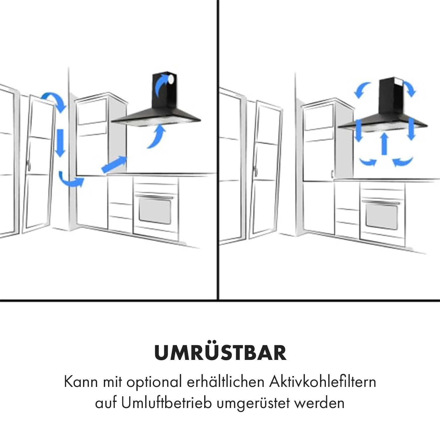 Zugspitze 90 Dunstabzugshaube Wandanbau 65W 330m³/h LED 5 Zugspitze 90 Dunstabzugshaube Wandanbau 65W 330m³/h LED - Image 3