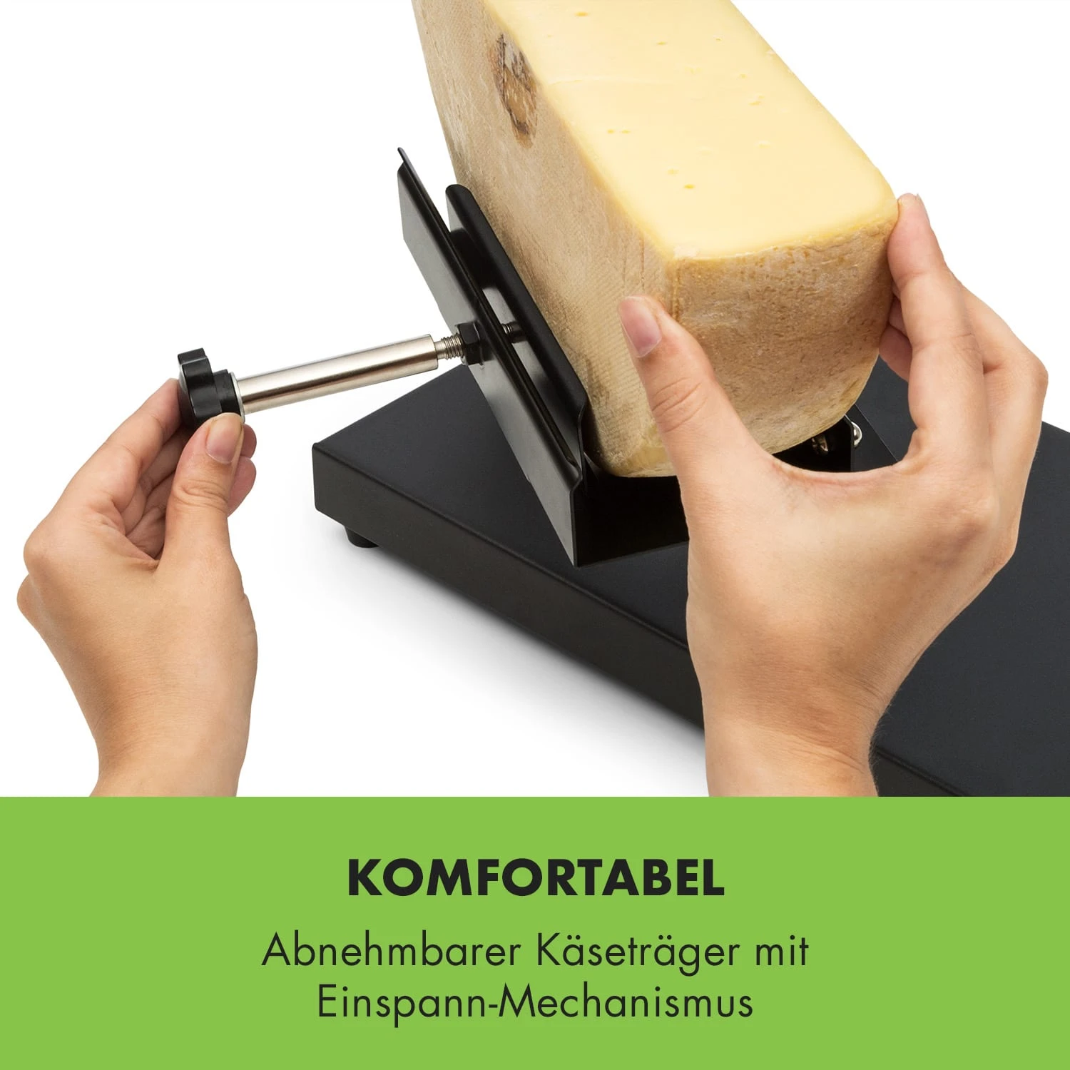 Appenzell Peak Raclette Mit Grill 1000W Thermostatschalter Schwarz 7 Appenzell Peak Raclette Mit Grill 1000W Thermostatschalter Schwarz - Image 5