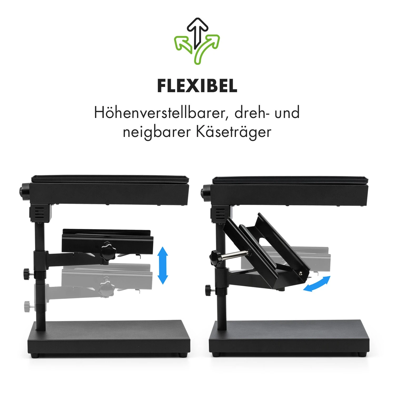 Appenzell Peak Raclette Mit Grill 1000W Thermostatschalter Schwarz 9 Appenzell Peak Raclette Mit Grill 1000W Thermostatschalter Schwarz - Image 7