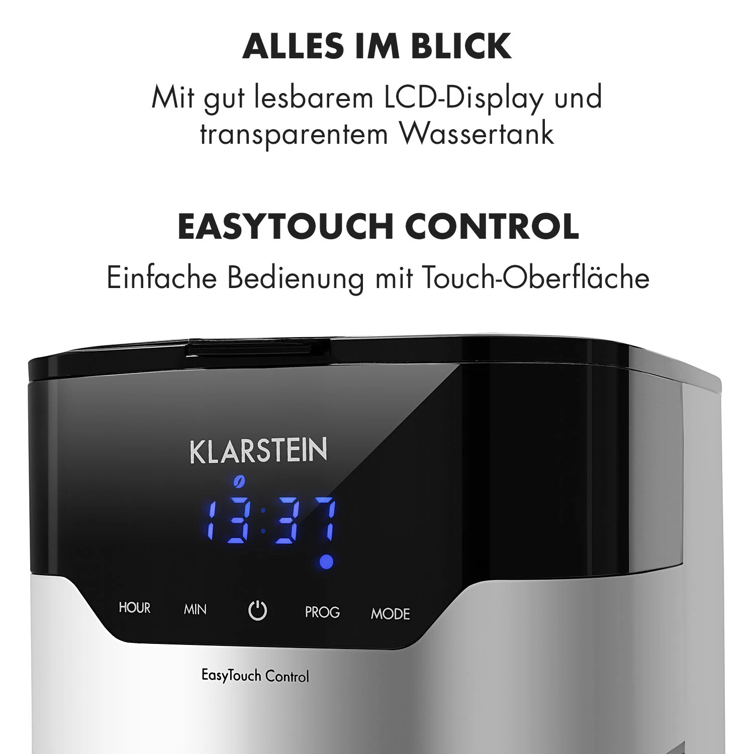 Kaffeemaschine Arabica 800W EasyTouch Control Silber/schwarz 7 Kaffeemaschine Arabica 800W EasyTouch Control Silber/schwarz - Image 5