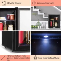 Brooklyn 32 Mini-Kühlschrank Glastür LED Ablage -Haushaltsgeräte Förderung 10032779 DE 0005 usp