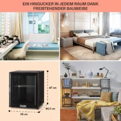 Brooklyn 32 Mini-Kühlschrank Glastür LED Ablage -Haushaltsgeräte Förderung 10032779 DE 0006 usp