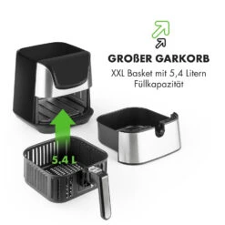 AeroVital Deluxe Heißluftfritteuse 1700W 5,4 Liter Edelstahl -Haushaltsgeräte Förderung 10032849 de 0009 logo