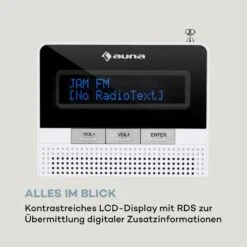 DigiPlug DAB Steckdosen-Radio, DAB+, UKW/PLL, BT, LCD-Display, Weiß 14 DigiPlug DAB Steckdosen-Radio, DAB+, UKW/PLL, BT, LCD-Display, Weiß -Haushaltsgeräte Förderung 10032857 de 0005 logo