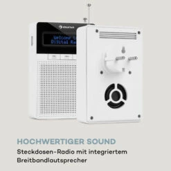 DigiPlug DAB Steckdosen-Radio, DAB+, UKW/PLL, BT, LCD-Display, Weiß 16 DigiPlug DAB Steckdosen-Radio, DAB+, UKW/PLL, BT, LCD-Display, Weiß -Haushaltsgeräte Förderung 10032857 de 0007 logo