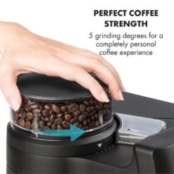 Aromatica II Duo Kaffeemaschine, Integriertes Mahlwerk, 1,25 L, Rot -Haushaltsgeräte Förderung 10032866 yy 0006 logo Klarstein Aromatica II Duo Kaffeemaschine rot