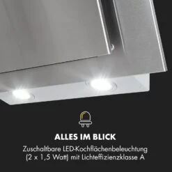 Athena Dunstabzugshaube 60cm Abluft: 350 M³/h LED Edelstahl -Haushaltsgeräte Förderung 10032904 de 0007 logo