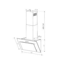 Athena Dunstabzugshaube 60cm Abluft: 350 M³/h LED Edelstahl -Haushaltsgeräte Förderung 10032904 yy 0010 logo