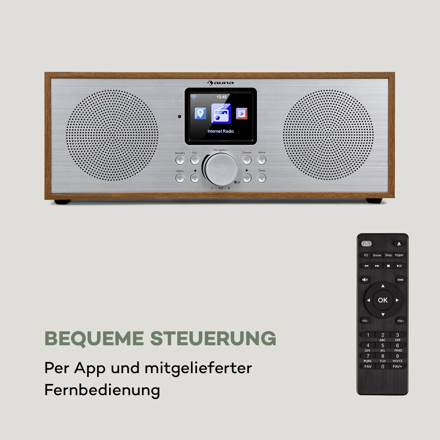 Silver Star Stereo Internet DAB+/UKW Radio, WiFi, BT, DAB+/UKW, Eiche 5 Silver Star Stereo Internet DAB+/UKW Radio, WiFi, BT, DAB+/UKW, Eiche - Image 3