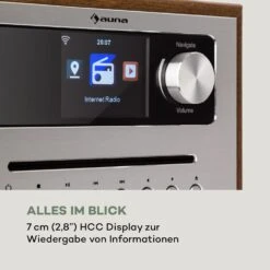 Silver Star CD Cube Radio Bluetooth HCC Display Wood Brown -Haushaltsgeräte Förderung 10033003 de 0006 logo