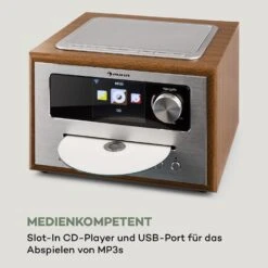 Silver Star CD Cube Radio Bluetooth HCC Display Wood Brown -Haushaltsgeräte Förderung 10033003 de 0008 logo