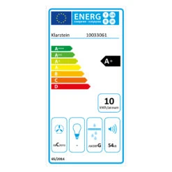 Full House Down Air System Induktionsherd + Dunstabzugshaube Schwarz -Haushaltsgeräte Förderung 10033061 energy label