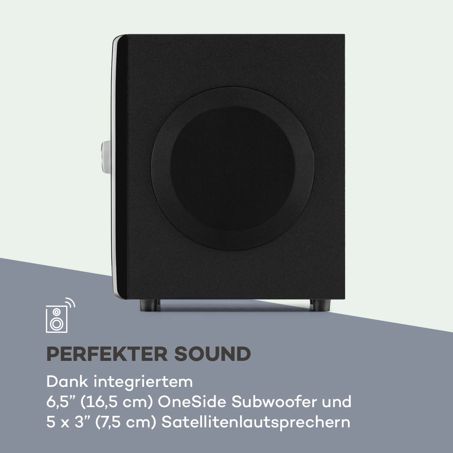 Concept 520 5.1 Lautsprechersystem 75W RMS OneSide Subwoofer BT USB SD 7 Concept 520 5.1 Lautsprechersystem 75W RMS OneSide Subwoofer BT USB SD - Image 5