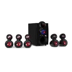 X-Gaming 5.1 Surround-Audiosystem 380Wmax. OneSide Subwoofer BT USB SD