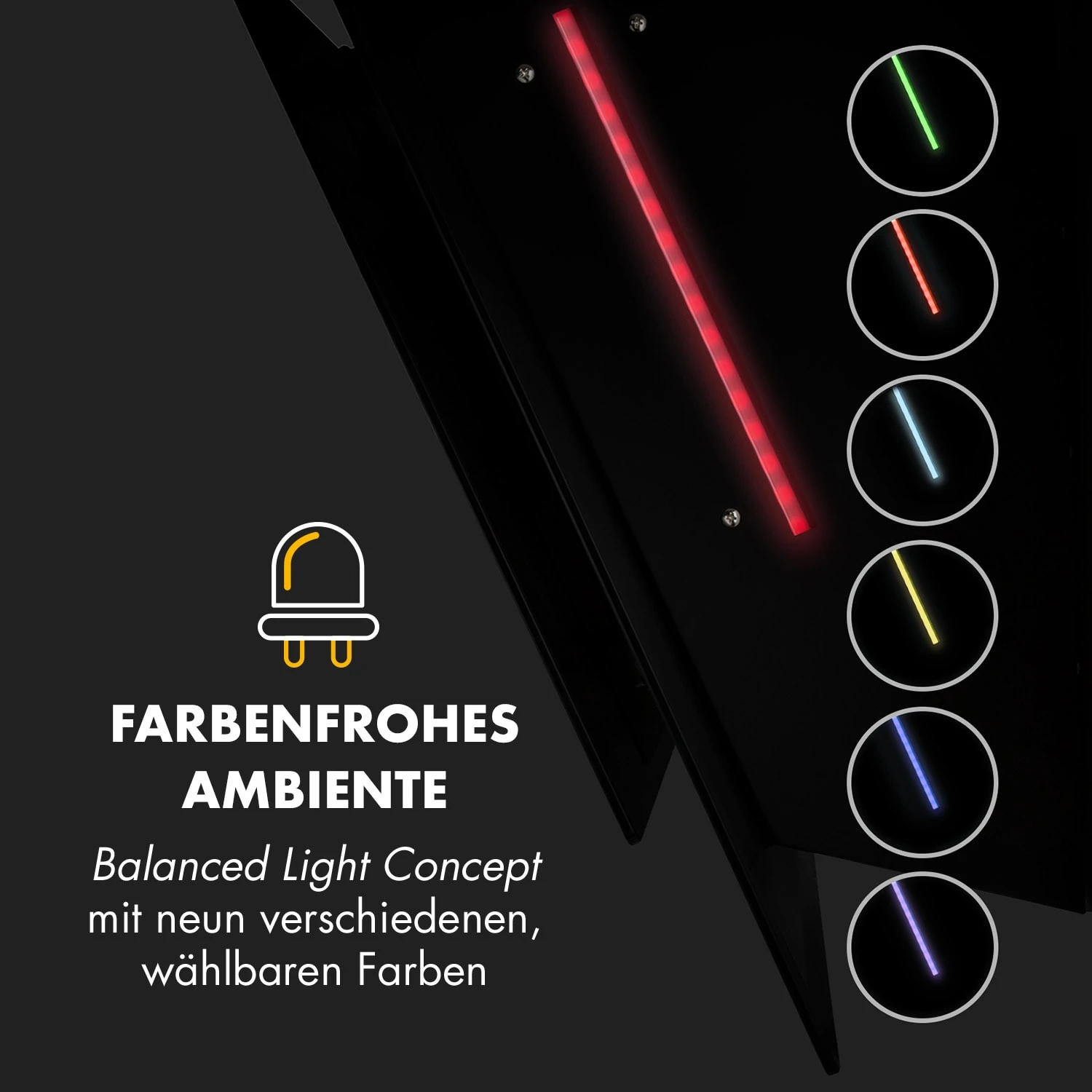 Mirage 90 Dunstabzugshaube 550 M³/h Touch-Panel RGB-Ambiente-Licht A++ 7 Mirage 90 Dunstabzugshaube 550 M³/h Touch-Panel RGB-Ambiente-Licht A++ - Image 5