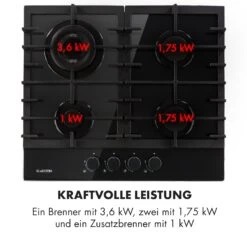 Ignito 4 Zonen Gaskochfeld 4-flammig Sabaf-Brenner Glaskeramik Schwarz 16 Ignito 4 Zonen Gaskochfeld 4-flammig Sabaf-Brenner Glaskeramik Schwarz -Haushaltsgeräte Förderung 10033132 de 0006 logo