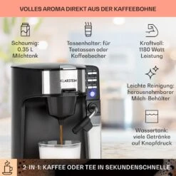 Baristomat 2-in-1-Heißgetränkeautomat Kaffee Tee Milchschaum 11 Baristomat 2-in-1-Heißgetränkeautomat Kaffee Tee Milchschaum -Haushaltsgeräte Förderung 10033138 de 0002 usp