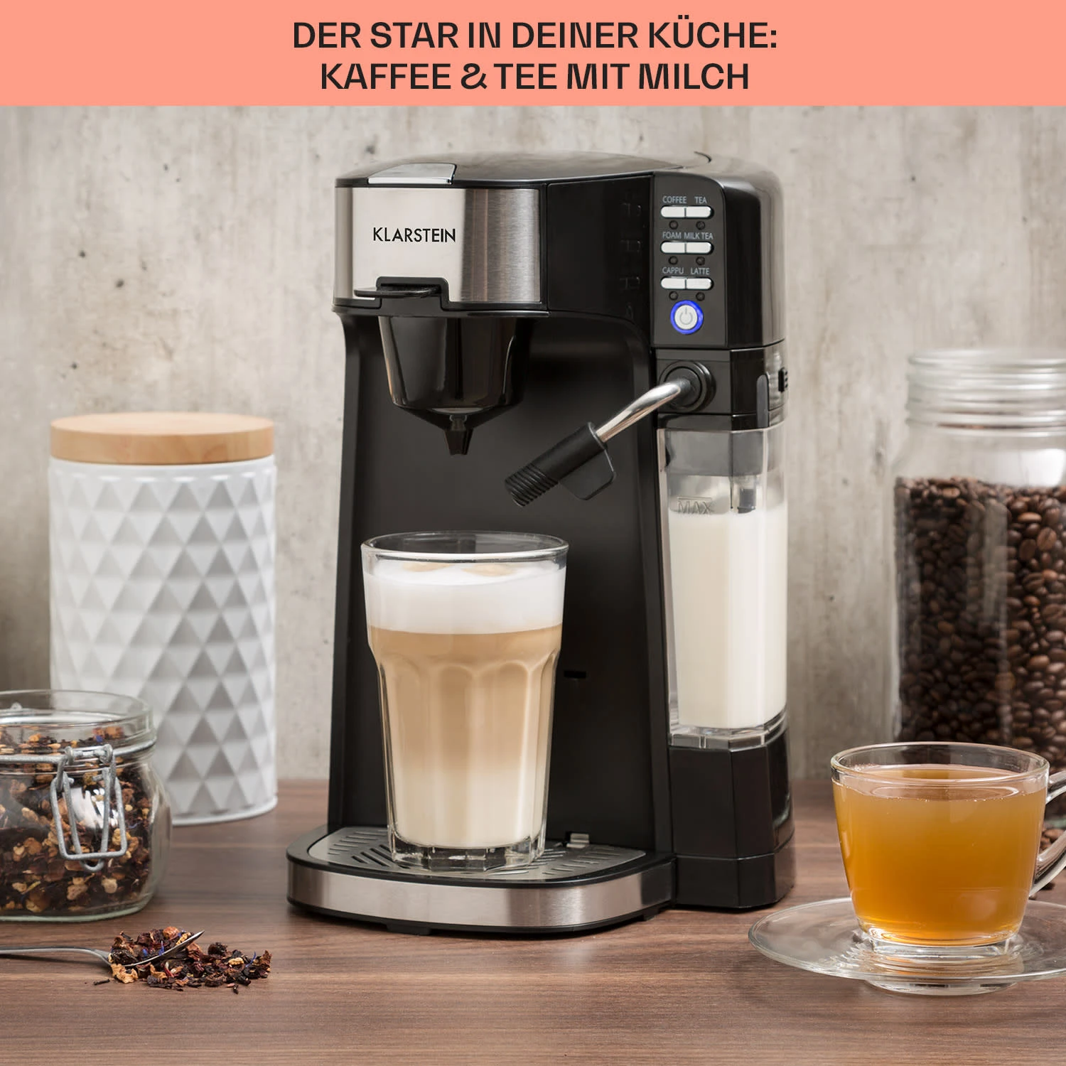 Baristomat 2-in-1-Heißgetränkeautomat Kaffee Tee Milchschaum 6 Baristomat 2-in-1-Heißgetränkeautomat Kaffee Tee Milchschaum - Image 4