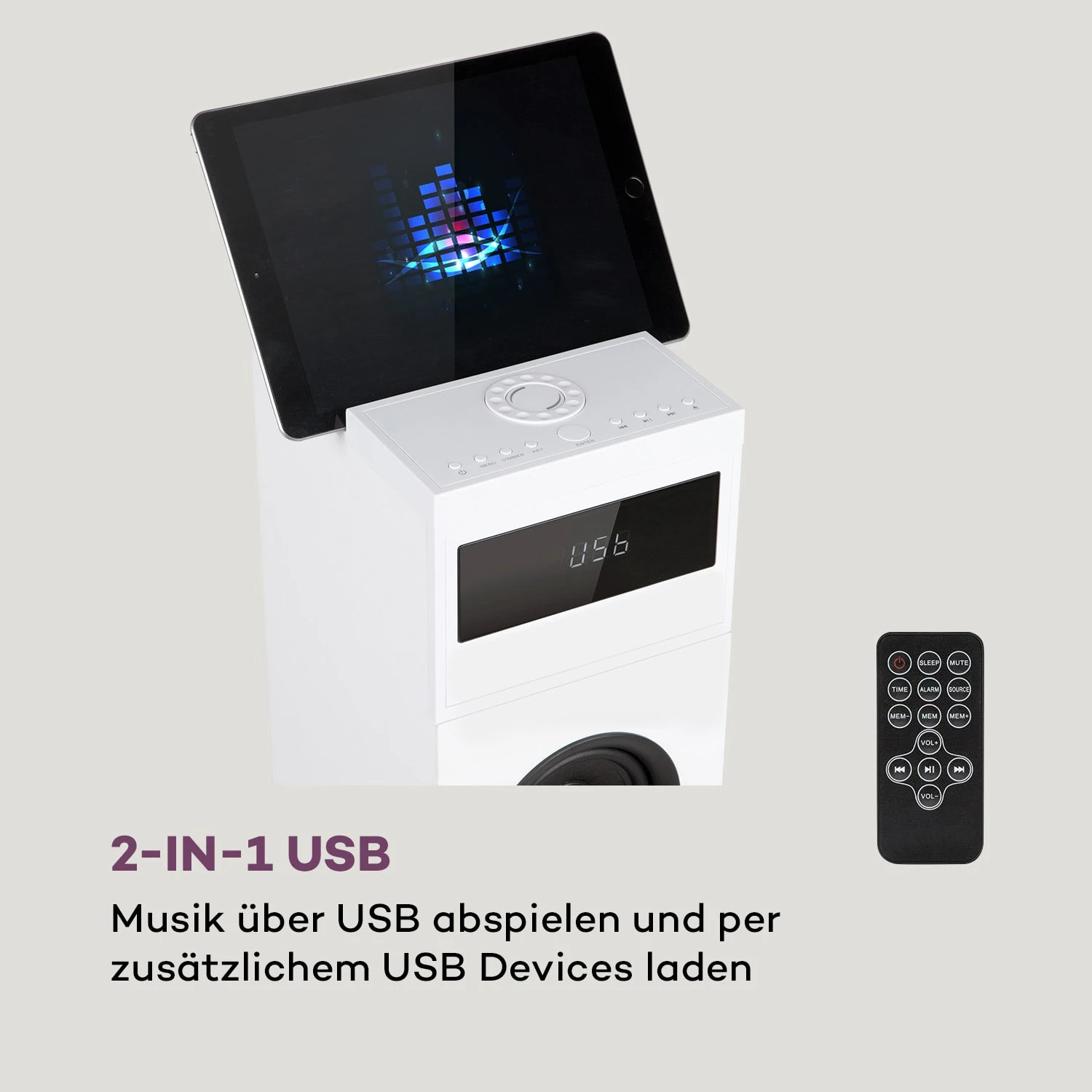 Karaboom 100 Turmlautsprecher 120W Max. Bluetooth 2 In 1 USB 7 Karaboom 100 Turmlautsprecher 120W Max. Bluetooth 2 In 1 USB - Image 5