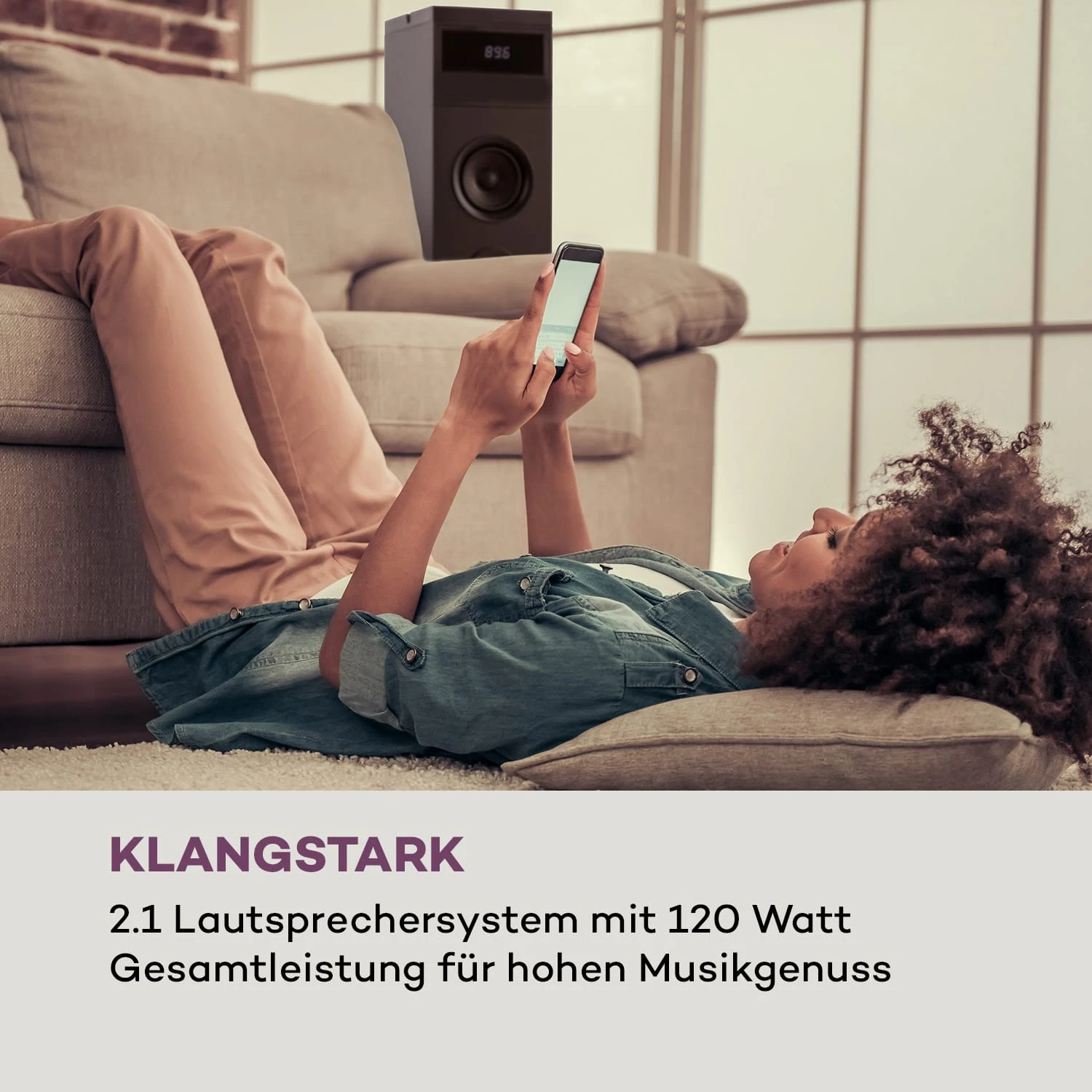 Karaboom 100 Turmlautsprecher 120W Max. Bluetooth 2 In 1 USB 4 Karaboom 100 Turmlautsprecher 120W Max. Bluetooth 2 In 1 USB - Image 2