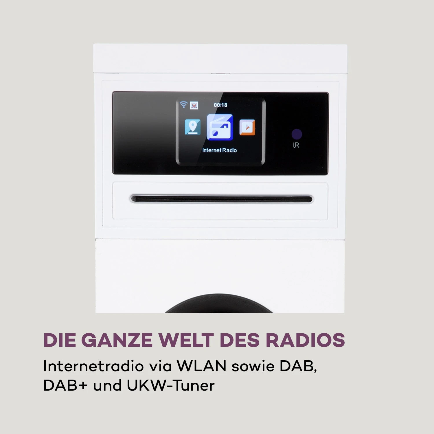 Karaboom 100 Wifi Turmlautsprecher Internetradio DAB+ BT 120W Weiß 5 Karaboom 100 Wifi Turmlautsprecher Internetradio DAB+ BT 120W Weiß - Image 3