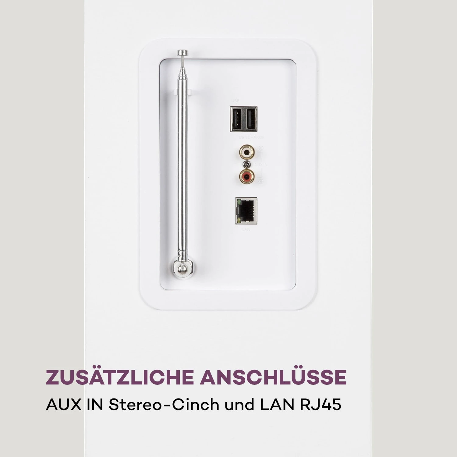 Karaboom 100 Wifi Turmlautsprecher Internetradio DAB+ BT 120W Weiß 10 Karaboom 100 Wifi Turmlautsprecher Internetradio DAB+ BT 120W Weiß - Image 8