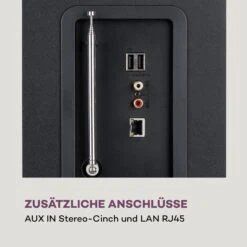 Karaboom 100 Wifi Turmlautsprecher Internetradio DAB+ BT 120W Schwarz -Haushaltsgeräte Förderung 10033151 de 0008 logo