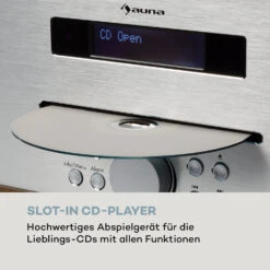 Silver Star CD-DAB 2x20W Max. Slot-In CD-Player DAB+ BT Alu Weiß -Haushaltsgeräte Förderung 10033163 de 0005 logo