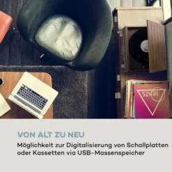 Belle Epoque 1910 Retro-Stereoanlage Plattenspieler CD Lautsprecher -Haushaltsgeräte Förderung 10033179 de 0004 logo