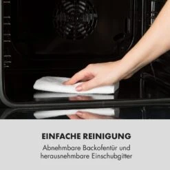 Kalahari Elektrischer Einbaubackofen 2300W 7 Funktionen Schwarz -Haushaltsgeräte Förderung 10033187 de 0003 logo
