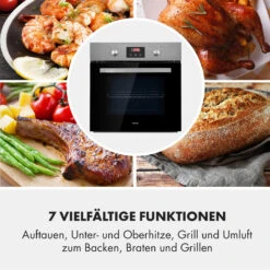 Kalahari Elektrischer Einbaubackofen 2300W 7 Funktionen Schwarz -Haushaltsgeräte Förderung 10033187 de 0008 logo