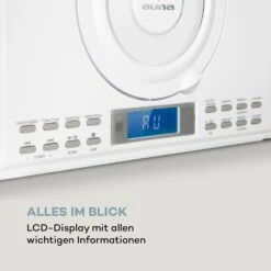 Wallie Microsystem CD-Player Bluetooth USB-Port Fernbedienung Weiß -Haushaltsgeräte Förderung 10033228 de 0007 logo