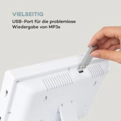 Wallie Microsystem CD-Player Bluetooth USB-Port Fernbedienung Weiß -Haushaltsgeräte Förderung 10033228 de 0008 logo
