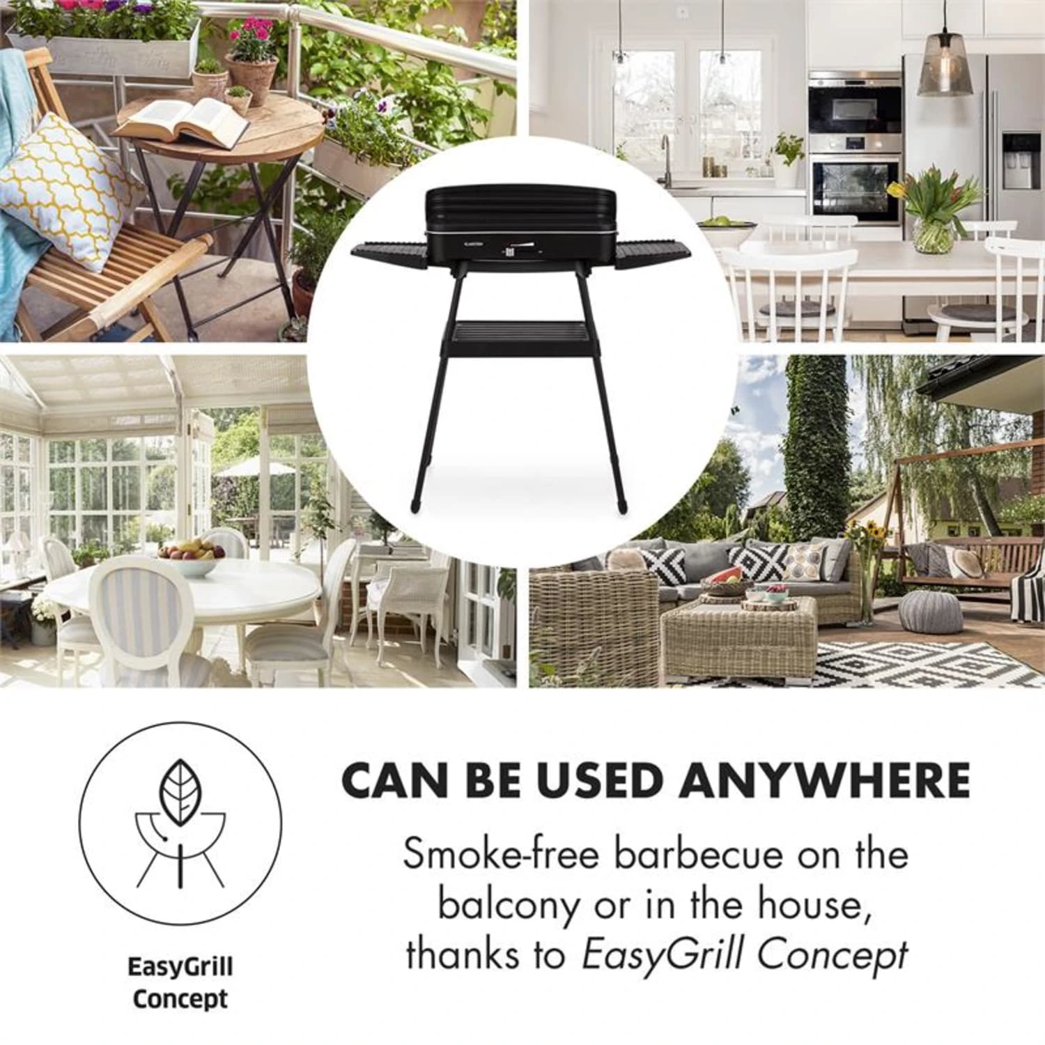 Porterhouse Elektrogrill 2200W Antihaft-Grillfläche Schwarz 8 Porterhouse Elektrogrill 2200W Antihaft-Grillfläche Schwarz - Image 6