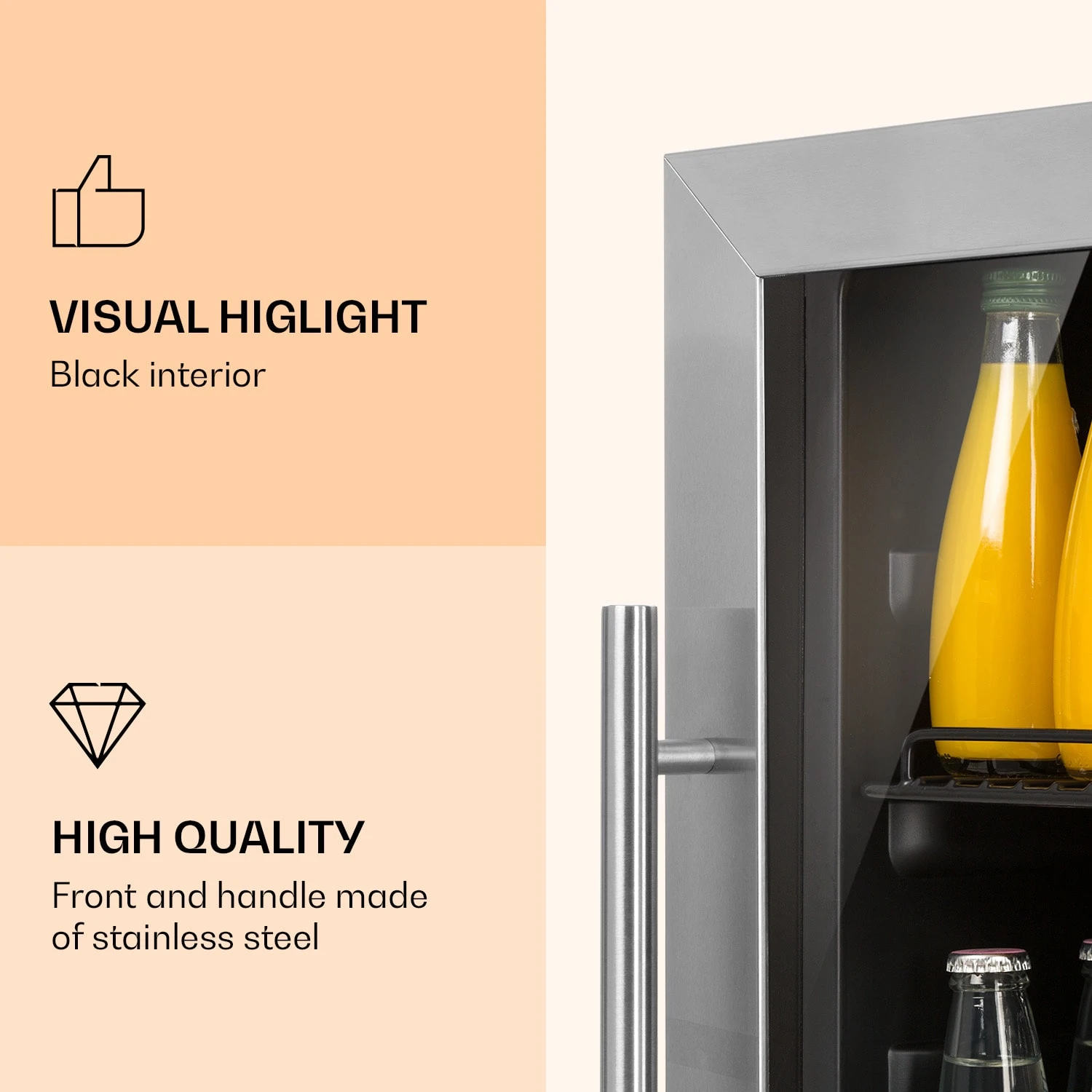 Beersafe 5XL Kühlschrank 148 Liter 3 Böden Panoramaglastür Edelstahl 5 Beersafe 5XL Kühlschrank 148 Liter 3 Böden Panoramaglastür Edelstahl - Image 3