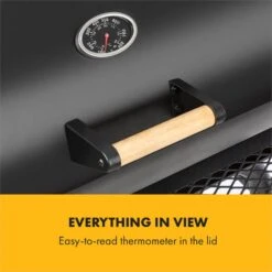 Beef Brisket Smoker Grill Holzkohlegrill/Smoker Edelstahl-Grill Mobil -Haushaltsgeräte Förderung 10033460 yy 0008 logo Klarstein Beef Brisket Smoker Grill schwarz