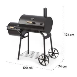 Beef Brisket Smoker Grill Holzkohlegrill/Smoker Edelstahl-Grill Mobil -Haushaltsgeräte Förderung 10033460 yy 0009 logo Klarstein Beef Brisket Smoker Grill schwarz