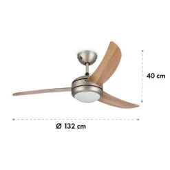 El Paso Deckenventilator & Lampe Ø 132 Cm 10.344 M³/h 180 U/min 49 DB -Haushaltsgeräte Förderung 10033493 yy 0007 logo