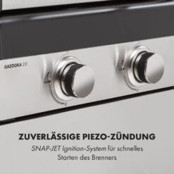 Gazooka 2.0T Gas BBQ Grill 2x3kW Brenner Edelstahl -Haushaltsgeräte Förderung 10033532 de 0008 logo