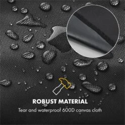Gazooka 2.0T Wetterschutzhaube 600D Canvas 30/70% PE/PVC Schwarz -Haushaltsgeräte Förderung 10033535 yy 0005 logo Klarstein Gazooka Wetterschutzhaube schwarz