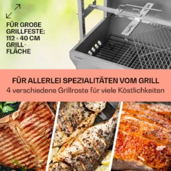 Sauenland Pro Spanferkelgrill Drehspieß 13W 4 Rollen Edelstahl -Haushaltsgeräte Förderung 10033566 de 0004 usp